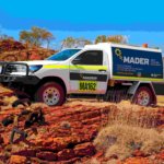 Mader vehicle driving off road