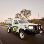 Mader vehicle driving on freeway